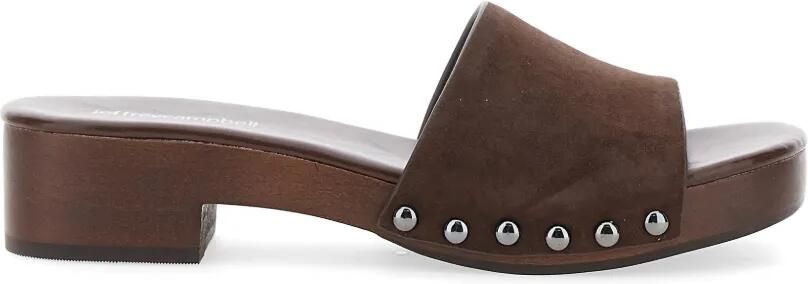 Jeffrey Campbell Cambrie suède sandalen verfraaid met studs Bruin