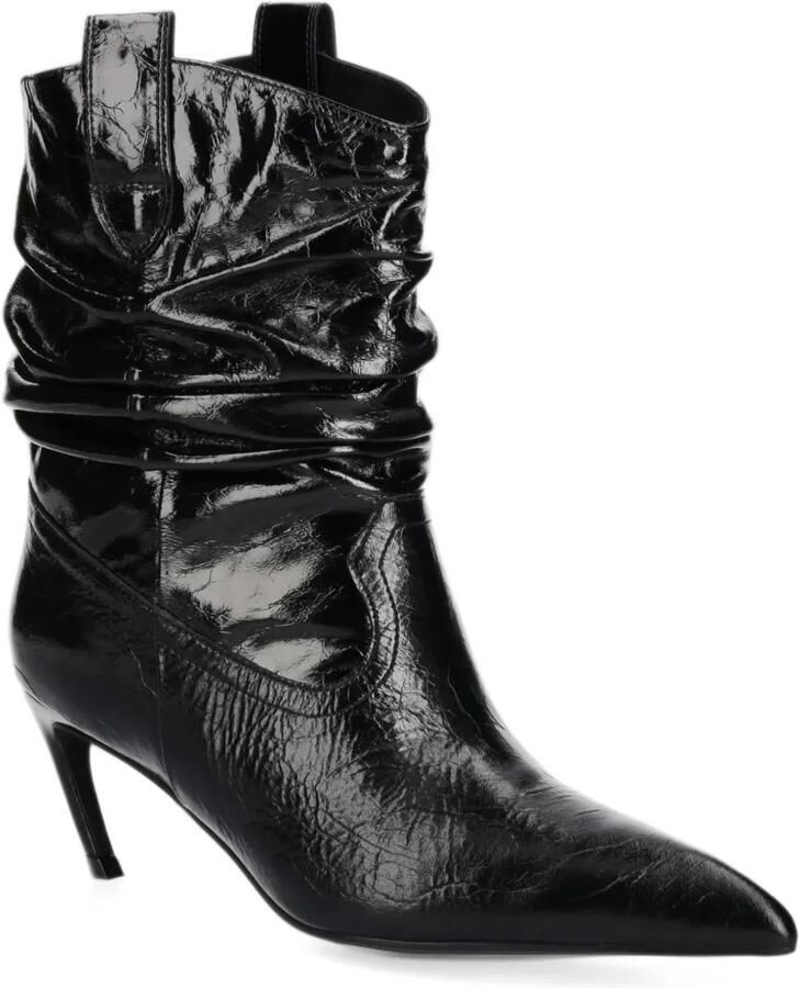Jeffrey Campbell Desolation ruched pointed-toe boots Zwart - Foto 2