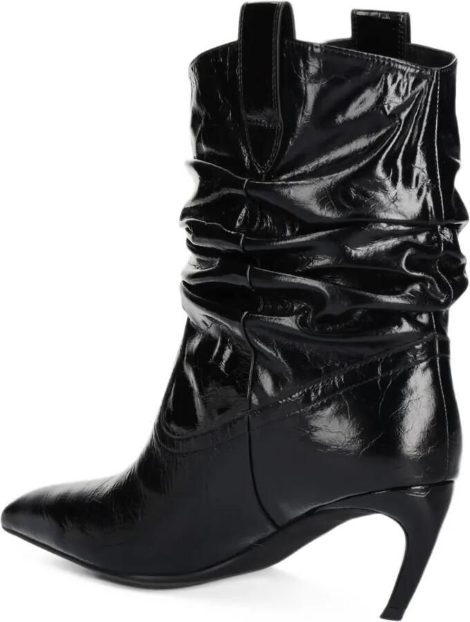 Jeffrey Campbell Desolation ruched pointed-toe boots Zwart - Foto 3