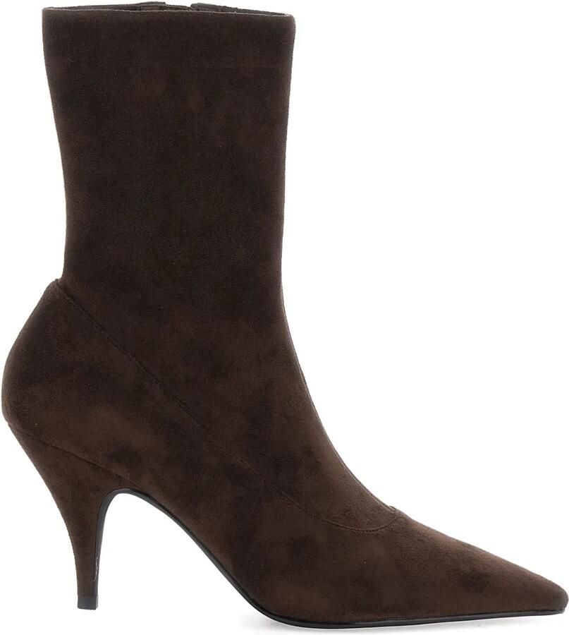 Jeffrey Campbell Enkellaarzen met puntige neus Bruin