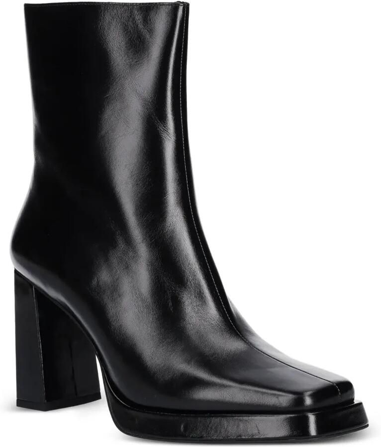 Jeffrey Campbell Enkellaarzen met vierkante neus en rits Zwart - Foto 2