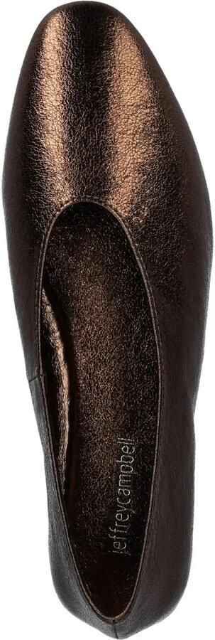 Jeffrey Campbell Fathom metallic leren ballerina's Bruin - Foto 2