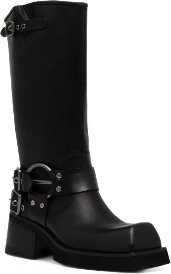 Jeffrey Campbell Fraudulent buckle-strap square-toe boots Zwart - Foto 4