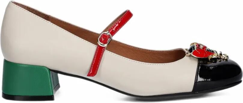 Jeffrey Campbell Jitterbug insect-embellished patent-toe pumps Wit