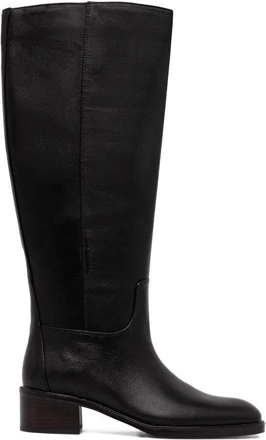 Jeffrey Campbell Lada kniehoge laarzen met blokhak Zwart