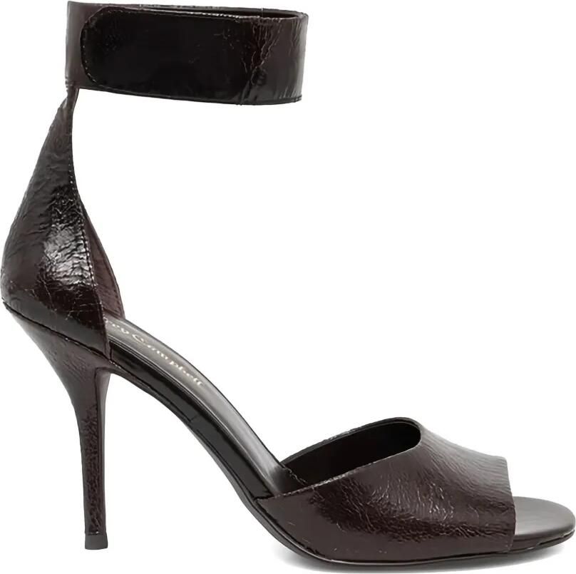 Jeffrey Campbell Leren sandalen met enkelbandje Bruin