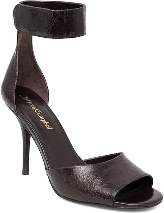 Jeffrey Campbell Leren sandalen met enkelbandje Bruin - Foto 2