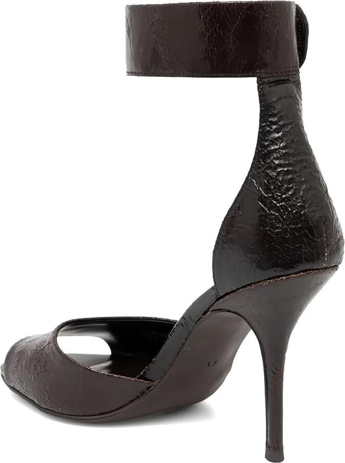 Jeffrey Campbell Leren sandalen met enkelbandje Bruin - Foto 3