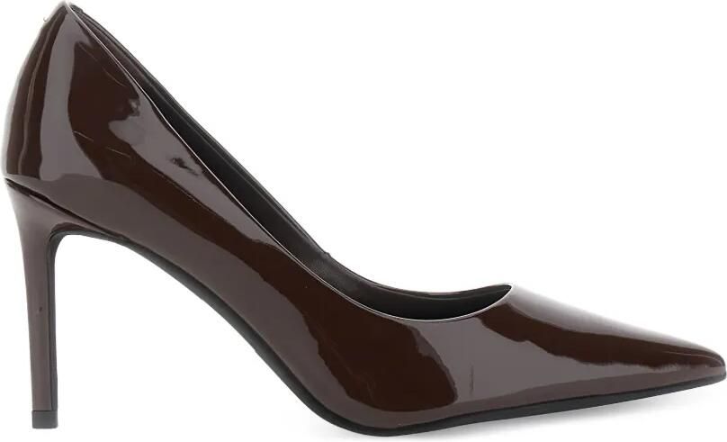 Jeffrey Campbell Nikia 3 lakleren pumps met puntige neus Bruin