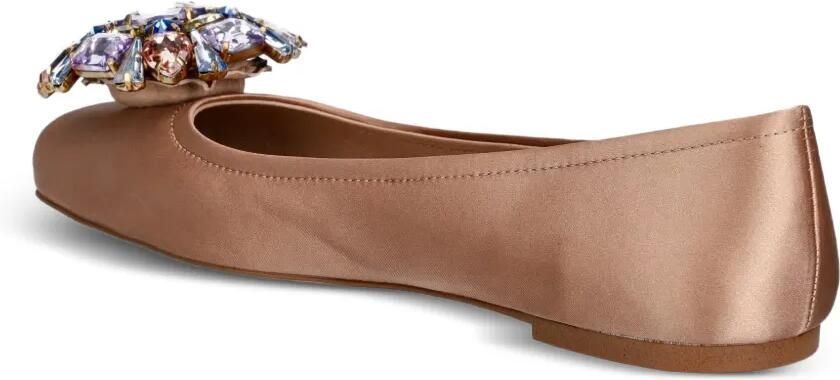 Jeffrey Campbell Ornate ballerina's verfraaid met kristallen en vierkante neus Beige - Foto 2