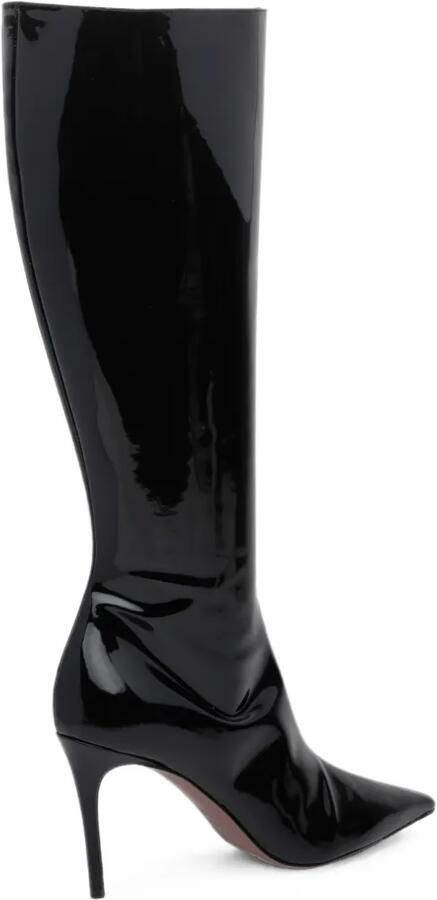 Jeffrey Campbell patent-finish knee-high boots Zwart