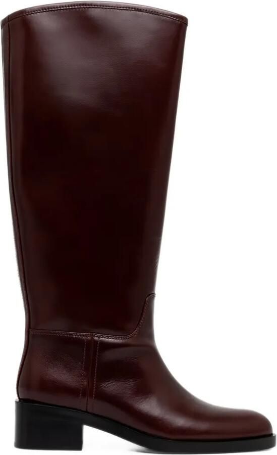 Jeffrey Campbell Reining-2 polished leather boots Bruin