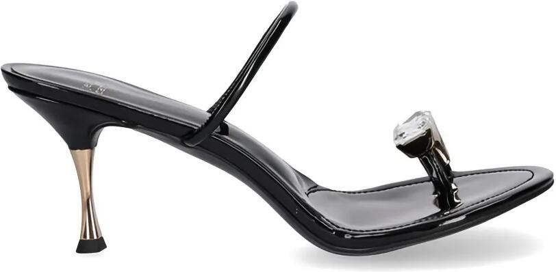 Jeffrey Campbell Sandalen met edelstenen bandje en hak Zwart