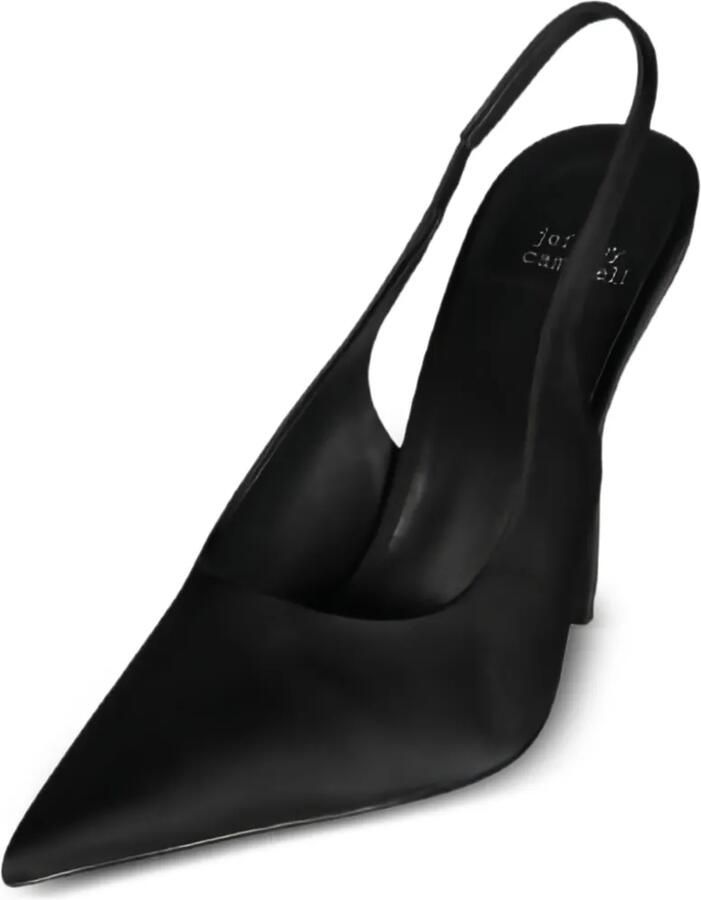Jeffrey Campbell Satijnen slingback pumps Zwart - Foto 2