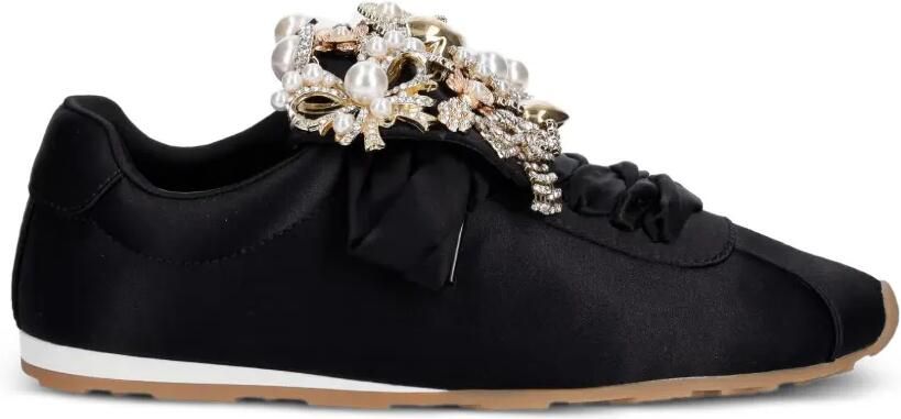 Jeffrey Campbell Shelter sneakers verfraaid met kristallen en imitatieparels Zwart