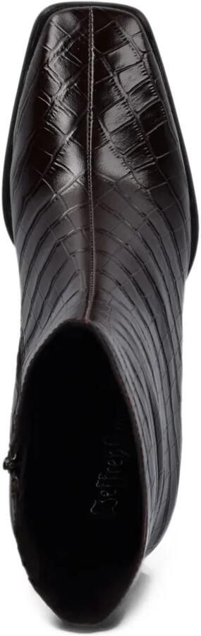 Jeffrey Campbell Sherpal 2 croc-effect ankle boots Bruin - Foto 4