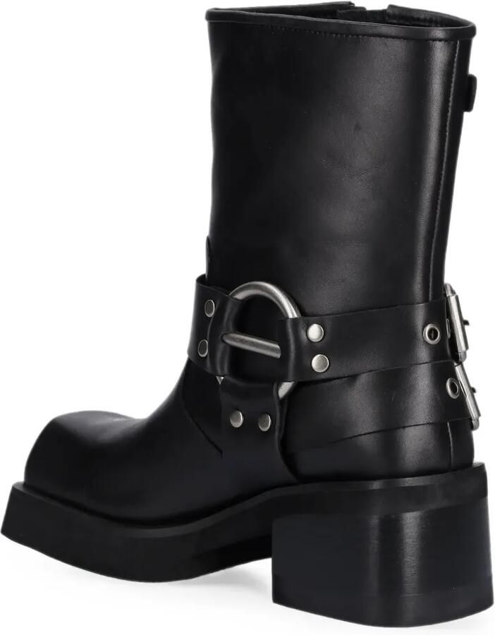 Jeffrey Campbell Stubborn laarzen met vierkante neus en gesp Zwart - Foto 3