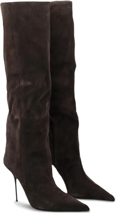 Jeffrey Campbell suede pointed-toe knee-high boots Bruin - Foto 2
