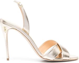 Jennifer Chamandi Sandalen met enkelbandjes Goud