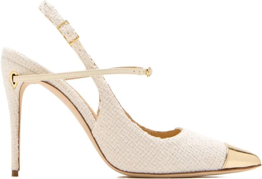 Jennifer Chamandi 105 mm Edoardo pumps Beige