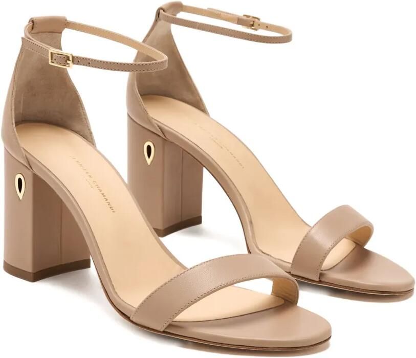 Jennifer Chamandi 85 mm Massimiliano sandalen met hak Beige - Foto 3