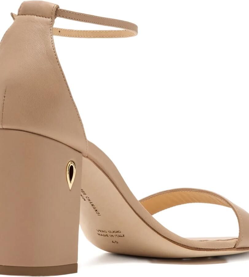 Jennifer Chamandi 85 mm Massimiliano sandalen met hak Beige - Foto 2