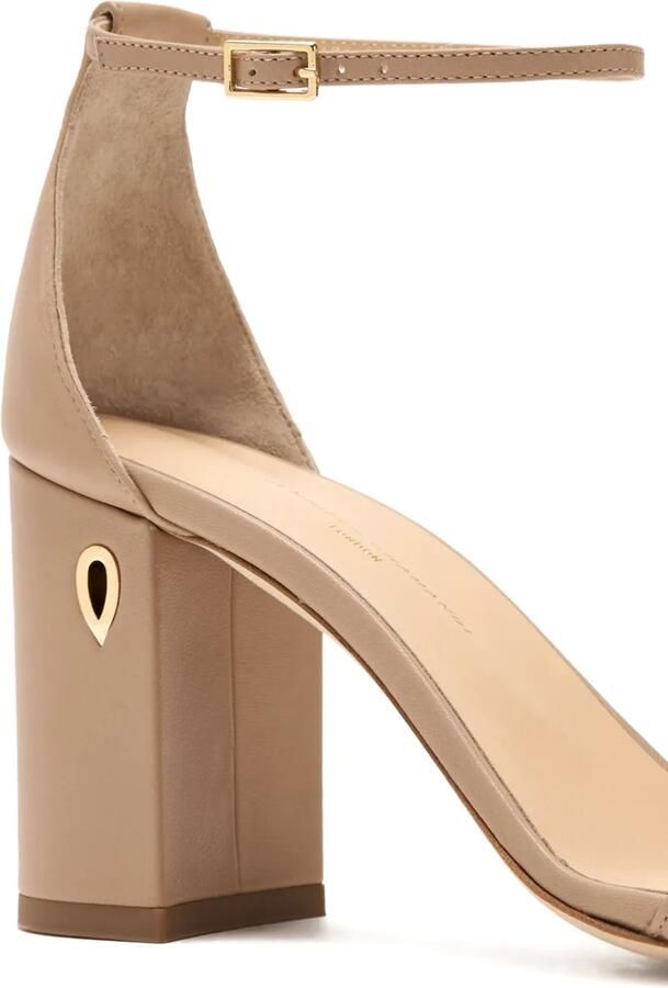 Jennifer Chamandi 85 mm Massimiliano sandalen met hak Beige - Foto 4