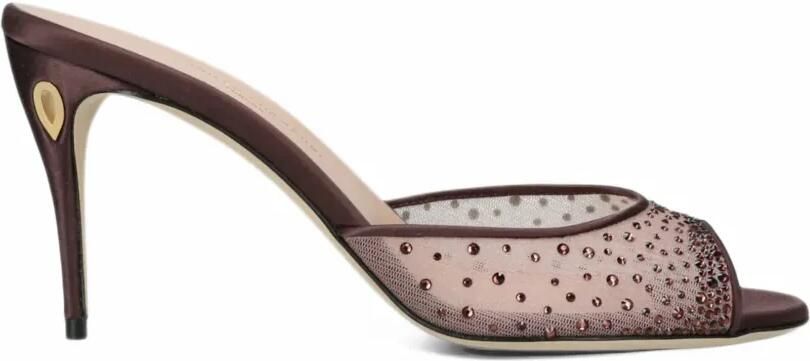 Jennifer Chamandi Guido crystal-embellished heeled sandals Bruin
