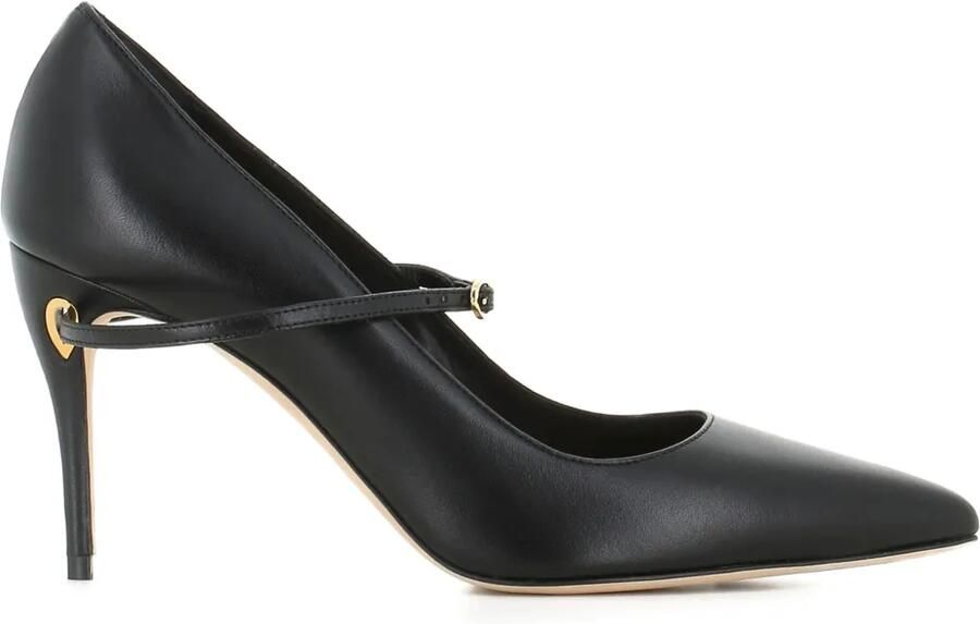 Jennifer Chamandi Lorenzo 85mm pumps met puntige neus Zwart