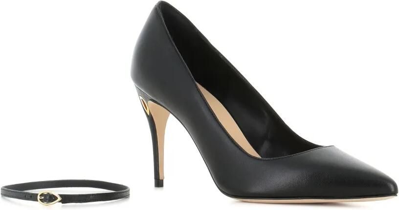 Jennifer Chamandi Lorenzo 85mm pumps met puntige neus Zwart - Foto 4