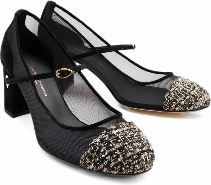 Jennifer Chamandi Paolo 65 mesh pumps Zwart - Foto 3