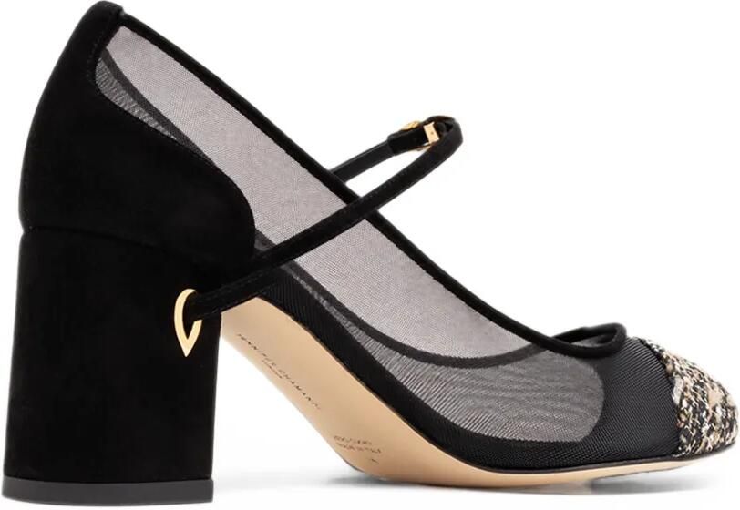 Jennifer Chamandi Paolo 65 mesh pumps Zwart - Foto 4