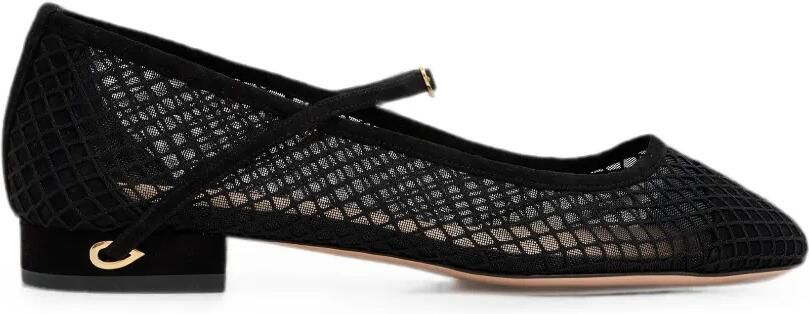 Jennifer Chamandi Paolo ballerina's met mesh Zwart