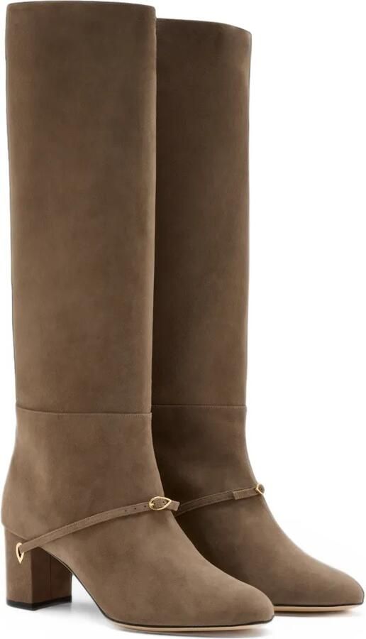 Jennifer Chamandi Sami 65 buckle-strap boots Beige - Foto 3