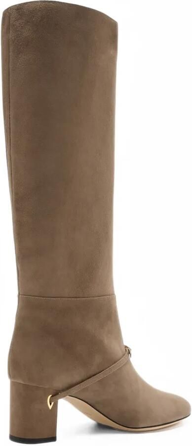Jennifer Chamandi Sami 65 buckle-strap boots Beige - Foto 4