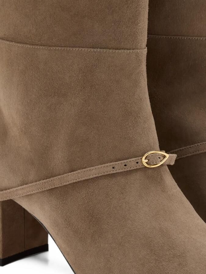 Jennifer Chamandi Sami 65 buckle-strap boots Beige - Foto 2