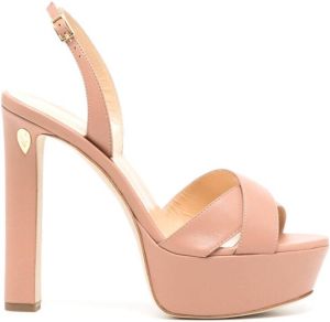 Jennifer Chamandi Sandalen met gekruiste bandjes Roze