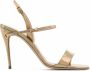 Jennifer Chamandi Tommaso leren sandalen Goud - Thumbnail 1