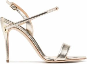 Jennifer Chamandi Tommaso sandalen met hak Goud