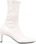 Jil Sander Leren enkellaarzen Wit - Thumbnail 1