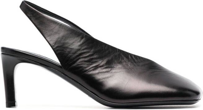 Jil Sander Pumps met vierkante neus Zwart