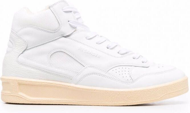 Jil Sander Basket high-top sneakers Wit