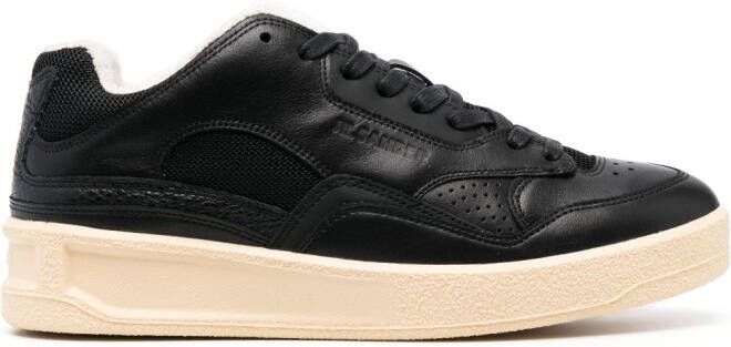 Jil Sander Basket low-top sneakers Zwart