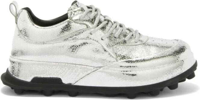 Jil Sander Broek met metallic-effect Zilver