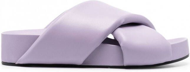 Jil Sander Sandalen met gekruiste bandjes Paars