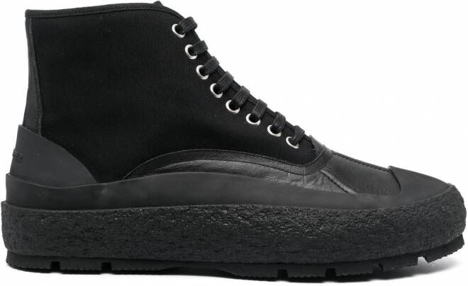 Jil Sander High-top sneakers Zwart