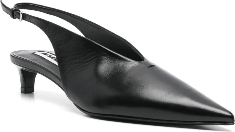 Jil Sander 35 mm lakleren pumps Zwart - Foto 3