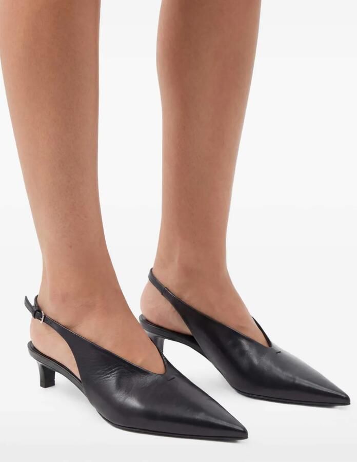 Jil Sander 35 mm lakleren pumps Zwart - Foto 2