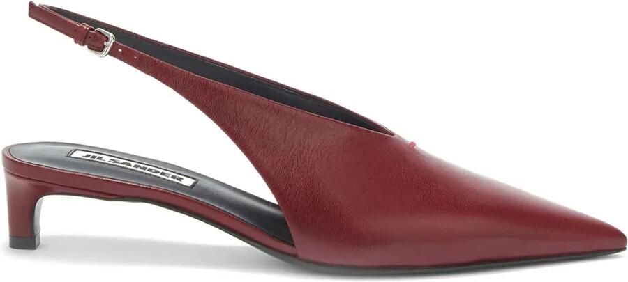Jil Sander 45 mm slingback pumps Rood