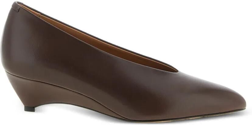 Jil Sander Arc pumps met gewelfde hak Bruin
